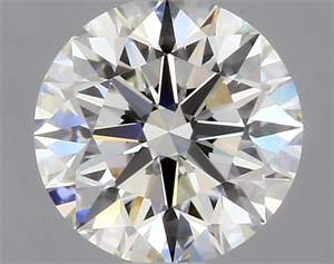 Picture of Natural Diamond 0.75 Carats, Round with Excellent Cut, J Color, IF Clarity and Certified by GIA