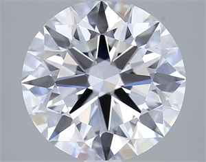 Picture of Lab Grown Diamond 2.51 Carats, Round with Excellent Cut, E Color, VVS1 Clarity and Certified by GIA