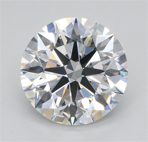 Picture of Lab Grown Diamond 4.00 Carats, Round with Ideal Cut, D Color, VS2 Clarity and Certified by IGI