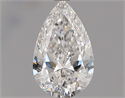 Natural Diamond 0.70 Carats, Pear with  Cut, D Color, SI1 Clarity and Certified by GIA