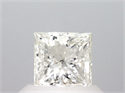 Natural Diamond 0.70 Carats, Princess with  Cut, I Color, SI1 Clarity and Certified by GIA