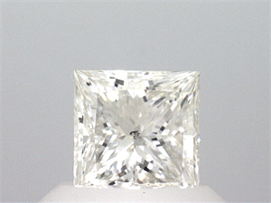 Picture of Natural Diamond 0.70 Carats, Princess with  Cut, I Color, SI1 Clarity and Certified by GIA