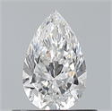 Natural Diamond 0.50 Carats, Pear with  Cut, E Color, VS2 Clarity and Certified by GIA