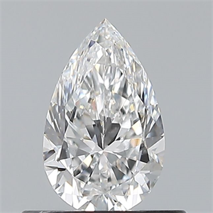 Picture of Natural Diamond 0.50 Carats, Pear with  Cut, E Color, VS2 Clarity and Certified by GIA