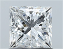 Natural Diamond 0.90 Carats, Princess with  Cut, E Color, VS2 Clarity and Certified by GIA