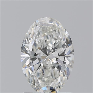 Picture of Natural Diamond 1.50 Carats, Oval with  Cut, H Color, SI2 Clarity and Certified by GIA