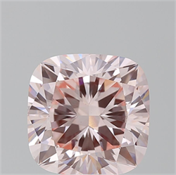 Picture of Lab Grown Diamond 6.90 Carats, CUSHION MODIFIED with  Cut, Fancy Intense Pink Color, VS2 Clarity and Certified by IGI