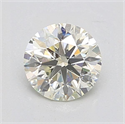 Natural Diamond 0.90 Carats, Round with Excellent Cut, M Color, SI1 Clarity and Certified by GIA