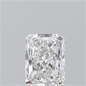 Natural Diamond 0.50 Carats, Radiant with  Cut, E Color, VVS2 Clarity and Certified by GIA