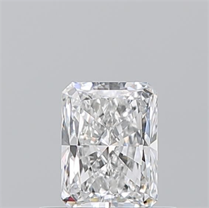 Picture of Natural Diamond 0.50 Carats, Radiant with  Cut, E Color, VVS2 Clarity and Certified by GIA