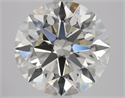 Natural Diamond 3.01 Carats, Round with Excellent Cut, I Color, VS1 Clarity and Certified by HRD
