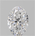 Natural Diamond 1.52 Carats, Oval with  Cut, D Color, SI1 Clarity and Certified by GIA