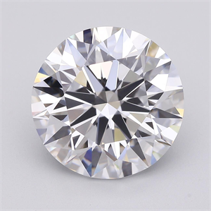 Picture of Lab Grown Diamond 4.43 Carats, Round with Ideal Cut, E Color, IF Clarity and Certified by IGI