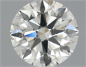 Natural Diamond 0.90 Carats, Round with Excellent Cut, J Color, SI2 Clarity and Certified by GIA