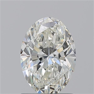 Picture of Natural Diamond 1.27 Carats, Oval with  Cut, I Color, VVS2 Clarity and Certified by GIA