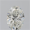 Natural Diamond 1.52 Carats, Oval with  Cut, J Color, SI2 Clarity and Certified by GIA