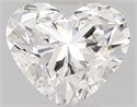 Natural Diamond 0.33 Carats, Heart with  Cut, D Color, VVS2 Clarity and Certified by GIA