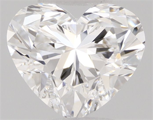 Picture of Natural Diamond 0.33 Carats, Heart with  Cut, D Color, VVS2 Clarity and Certified by GIA