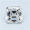 Natural Diamond 1.50 Carats, Asscher with  Cut, D Color, SI1 Clarity and Certified by GIA