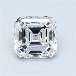 Foto Diamante Natural 1.50 quilates, Asscher , Color D, claridad SI1 y certificado GIA de