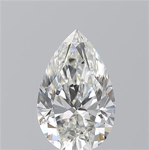 Picture of Natural Diamond 0.74 Carats, Pear with  Cut, H Color, VVS2 Clarity and Certified by GIA