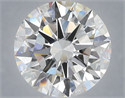 Lab Grown Diamond 6.01 Carats, Round with Excellent Cut, E Color, VVS2 Clarity and Certified by IGI
