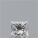 Natural Diamond 0.23 Carats, Princess with  Cut, D Color, VVS1 Clarity and Certified by GIA