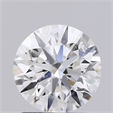 Lab Grown Diamond 1.51 Carats, Round with Ideal Cut, D Color, VVS2 Clarity and Certified by IGI