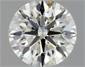 Natural Diamond 0.43 Carats, Round with Excellent Cut, I Color, IF Clarity and Certified by GIA