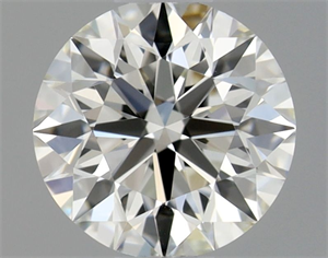 Picture of Natural Diamond 0.43 Carats, Round with Excellent Cut, I Color, IF Clarity and Certified by GIA
