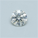 Natural Diamond 0.40 Carats, Round with Very Good Cut, J Color, SI2 Clarity and Certified by GIA
