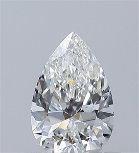 Foto Diamante Natural 0.42 quilates, De pera , Color G, claridad VVS1 y certificado GIA de