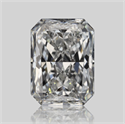 Natural Diamond 0.70 Carats, Radiant with  Cut, E Color, VS2 Clarity and Certified by GIA