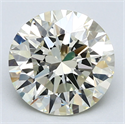 Diamante Natural 3.51 quilates, Redondo , Color J, claridad IF y certificado IGI