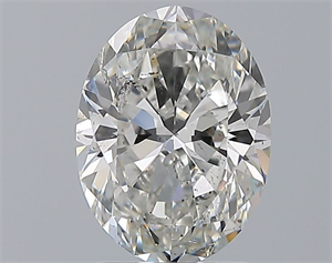 Foto Diamante Natural 2.20 quilates, Ovalado , Color G, claridad SI1 y certificado GIA de