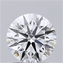 Lab Grown Diamond 1.54 Carats, Round with Ideal Cut, D Color, VS1 Clarity and Certified by IGI
