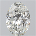 Natural Diamond 1.21 Carats, Oval with  Cut, G Color, VS2 Clarity and Certified by GIA