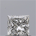 Natural Diamond 0.51 Carats, Princess with  Cut, F Color, VVS1 Clarity and Certified by GIA