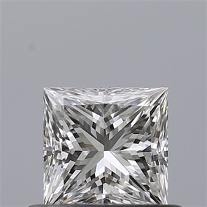 Picture of Natural Diamond 0.51 Carats, Princess with  Cut, F Color, VVS1 Clarity and Certified by GIA