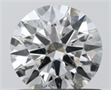 Natural Diamond 0.71 Carats, Round with Excellent Cut, H Color, SI2 Clarity and Certified by IGI