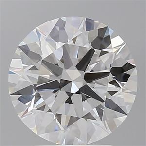 Picture of Lab Grown Diamond 3.60 Carats, Round with Ideal Cut, E Color, VVS2 Clarity and Certified by IGI