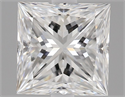 Natural Diamond 0.62 Carats, Princess with  Cut, E Color, VS2 Clarity and Certified by GIA