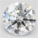 Lab Grown Diamond 3.53 Carats, Round with Ideal Cut, D Color, IF Clarity and Certified by IGI