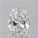 Natural Diamond 1.20 Carats, Oval with  Cut, G Color, VS2 Clarity and Certified by GIA