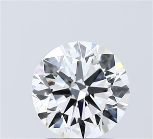 Picture of Lab Grown Diamond 1.50 Carats, Round with Excellent Cut, D Color, VVS2 Clarity and Certified by IGI