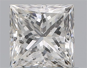 Picture of Natural Diamond 0.70 Carats, Princess with  Cut, G Color, SI2 Clarity and Certified by GIA