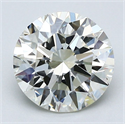 Natural Diamond 2.01 Carats, Round with Excellent Cut, K Color, IF Clarity and Certified by GIA