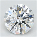 Lab Grown Diamond 2.56 Carats, Round with Excellent Cut, D Color, VVS1 Clarity and Certified by GIA