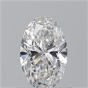 Diamante Natural 0.71 quilates, Ovalado , Color F, claridad VS2 y certificado GIA