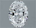 Natural Diamond 1.30 Carats, Oval with  Cut, D Color, VS1 Clarity and Certified by GIA